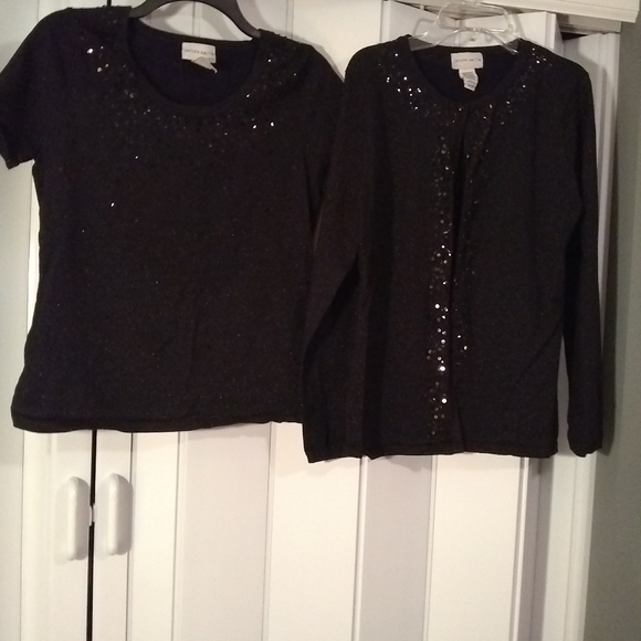 Jaclyn Smith Tops - Jaclyn Smith's Matches top & cardigan